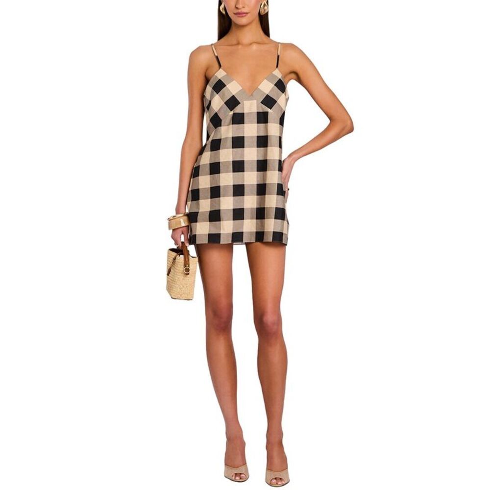 Ser.O.Ya Womens Seroya Shanty Linen-Blend Mini Dress, Multicolor